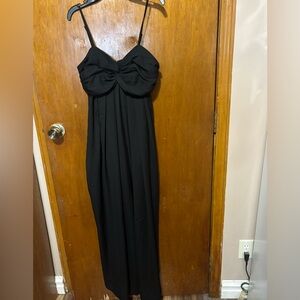 Express xs black straps pant romper knot front sexy romantic fairy feminine